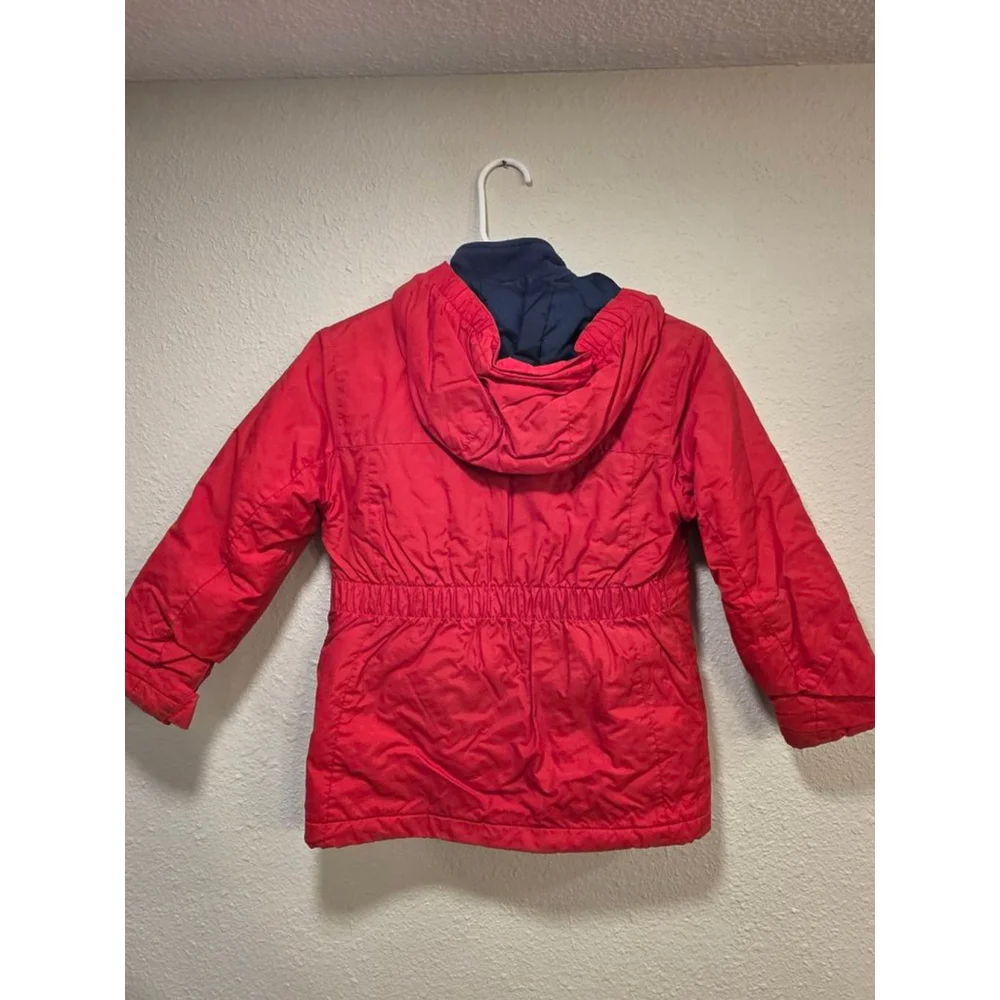 Kids Lands' End Red Winter Coat Size N 6/7)